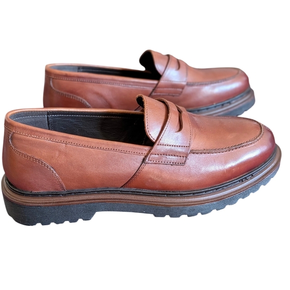 Wojas Men\'s Brown Leather Penny Loafers 42 Classic Preppy Business Casual main image 5